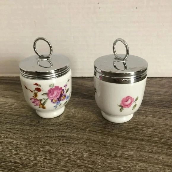 Vtg Royal Worcester Egg Coddlers - Picture 12 of 12